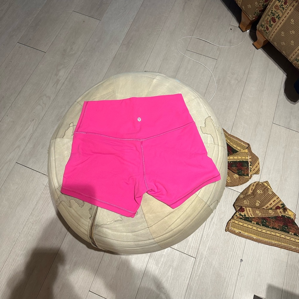 Lululemon align high rise biker shorts 4” inseam, size 10, sonic pink